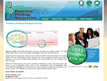 Tablet Screenshot of preferredprinting.ca